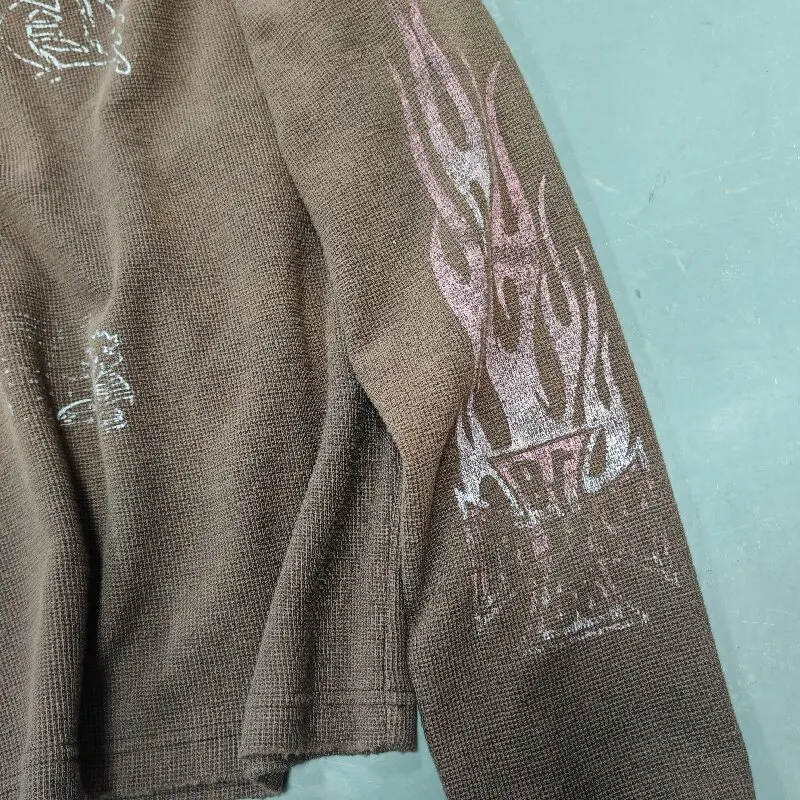 High Quality Oversized Vintage and Washed Styles Cotton Drop Shoulder Men's Crew Neck Sweatshirts gallery 5
