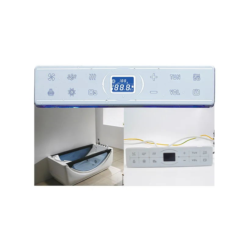 Speaker Constant Temperature B-12 Clean IP44 CE TUV Bathtub Temperature Controller Touch Screen Massage Bathtub Control Panel