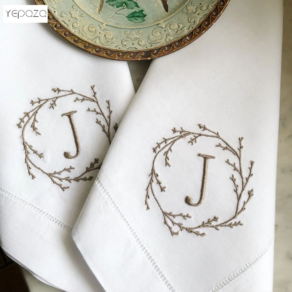 Napkin Personalized Linen Linen Napkin FREE Fast shipment with FedEx MONOGRAMMED Embroidered Napkin Monogrammed Napkin