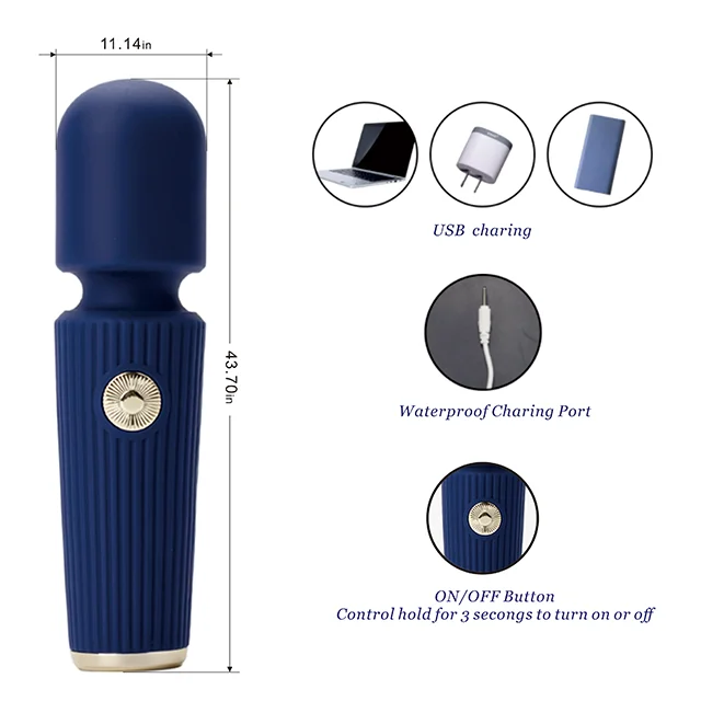 Sleek Softer Liquid Silicone G-Spot Massager - Mini AV Wand