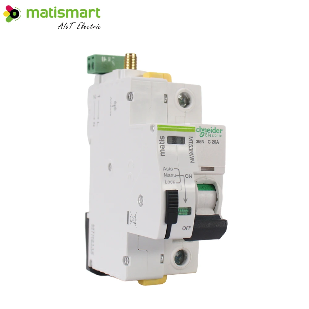 Matismart MT53RWN Remote Controller Automatic Circuit Recloser Mcb Rccb Rcbo Tuya Smart Circuit Breaker Wifi Smart Home Products