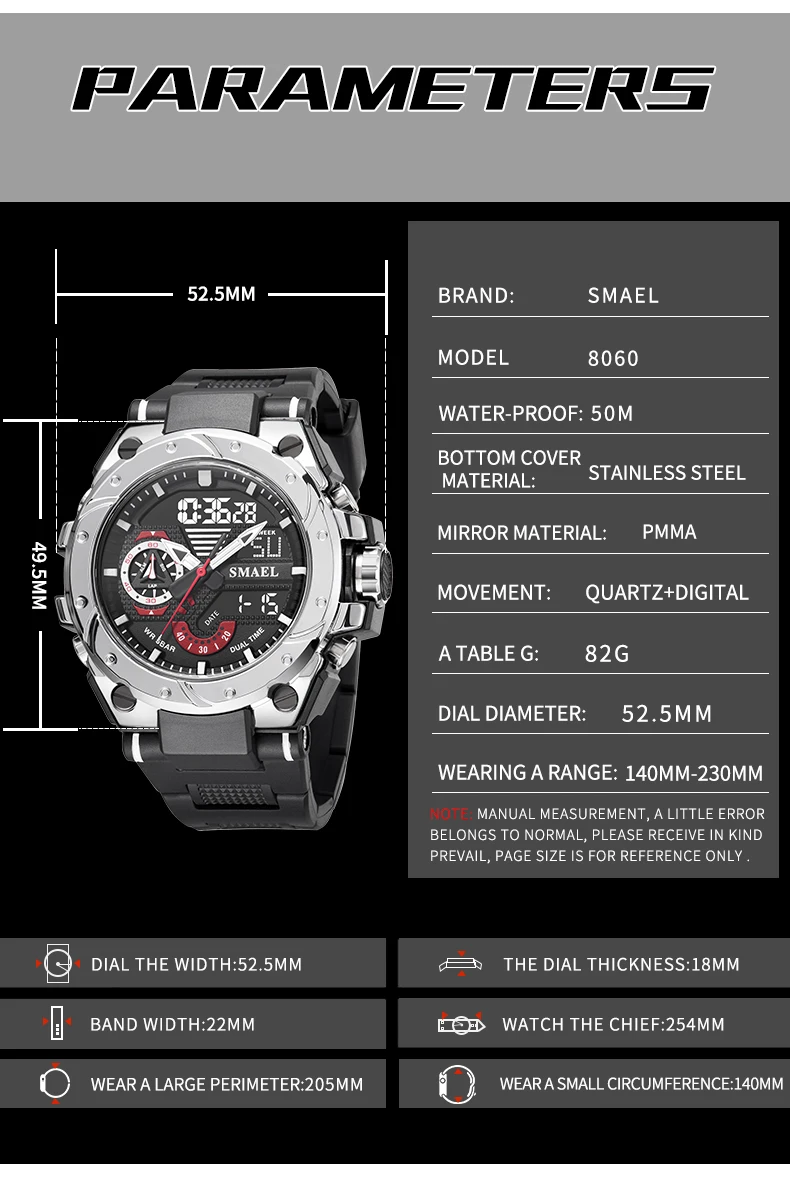 smael 1545d men japan digital watch| Alibaba.com