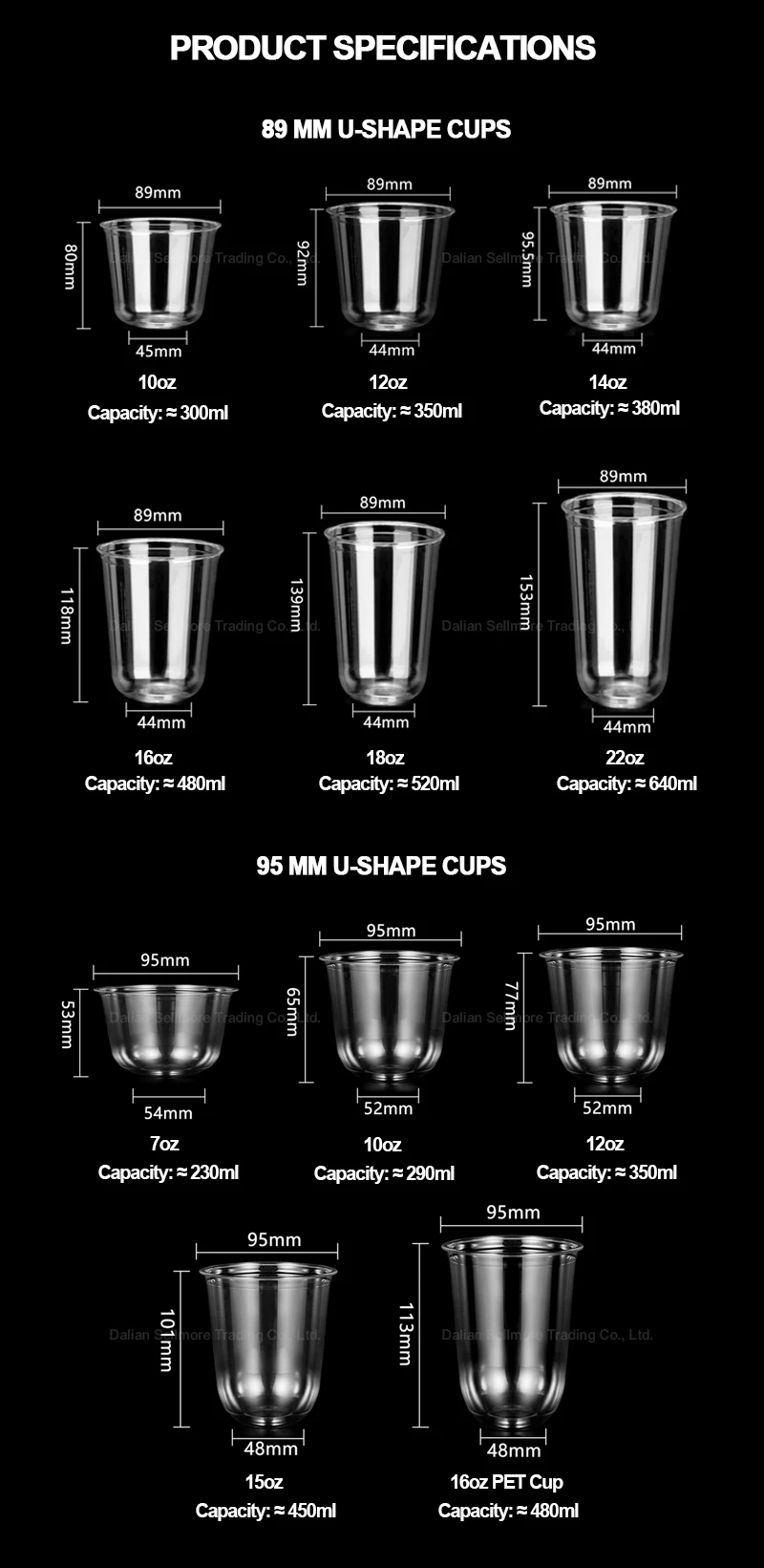 Product dimensions
