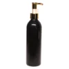 Gold pump cap with bottle