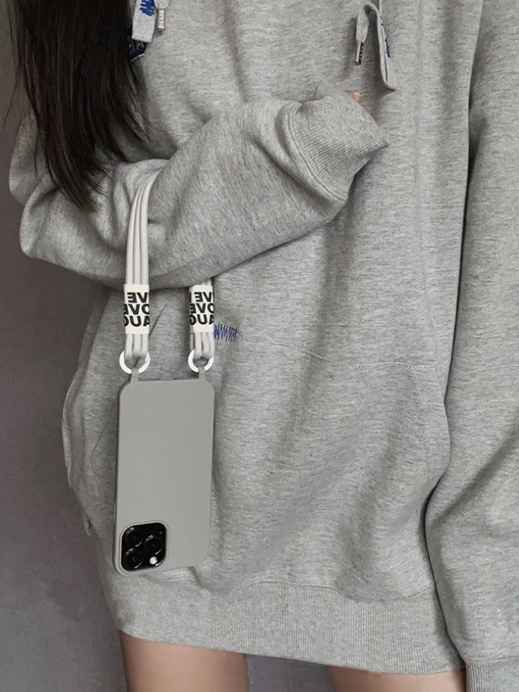 Suitable For IPhone 15 Phone Case New Crossbody Strap Iphone 14 Pro Max Niche High Sensitivity_voghion.com