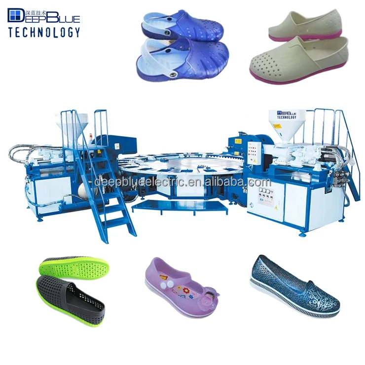 One Color Single Color 12 Stations 24 Stations PVC Crystal Shoes Jelly Shoes Moulding Machine