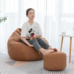 Wholesale Manufacture Cute Washable Cartoon Lazy Bean Bag Chair For Kids NO 3