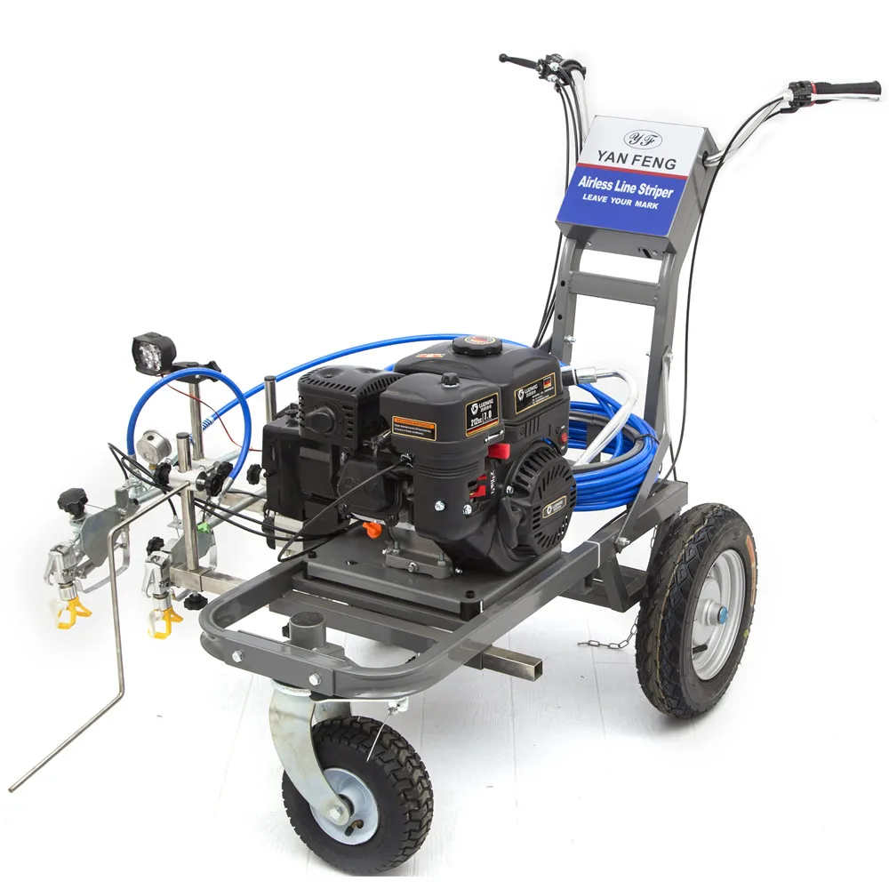 Road Marking Machine Petrol Powered with Reflective Bead Capability Airless Line Striper