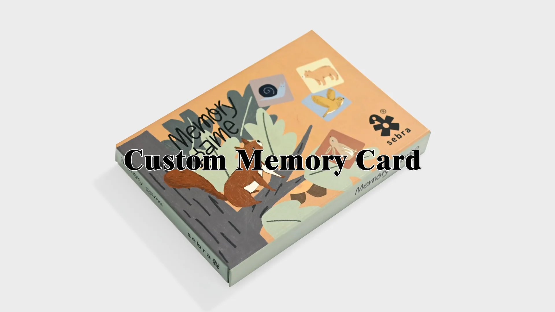 Custom Printing Children Educational Animals Match Memory Cards Game