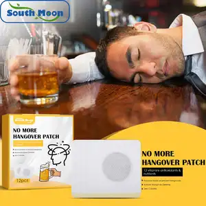 Hot Selling South Moon Private Label Effective Vitamin B Complex Acupoint Liver Health Care Anti Hangover Patch 12Pcs