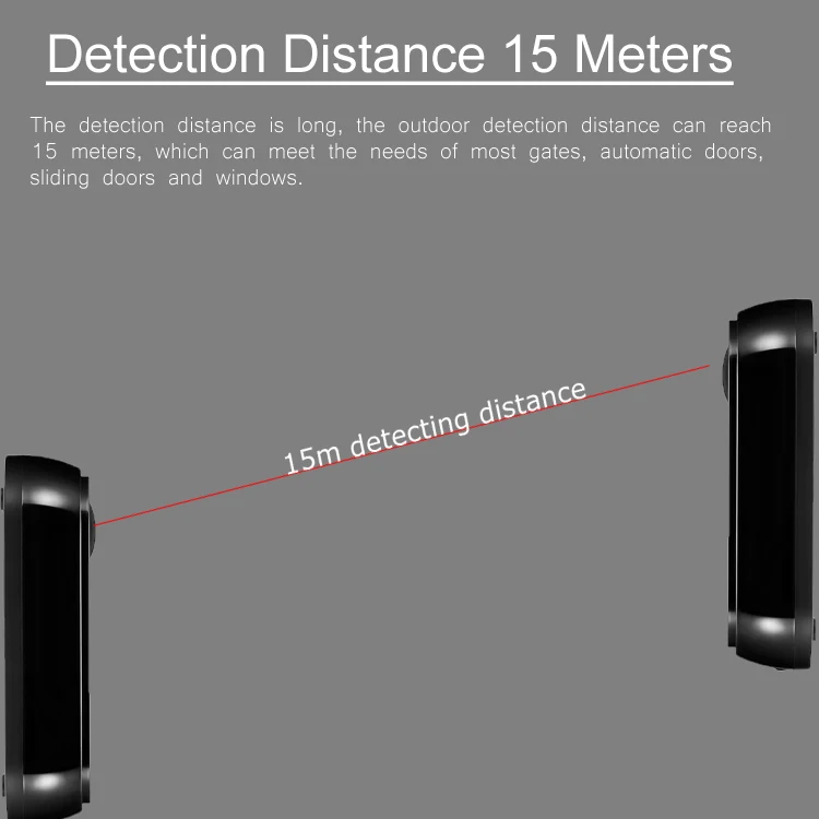 Automatic Gate Door Garage Shutter Barrier Detector Infrared Photocell Beam Sensor for Access System