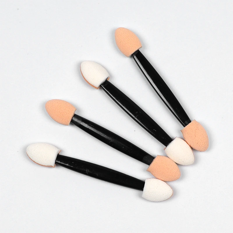 Double Sided Applicator Free Sample Cosmetic Mini Makeup End Silicone Eyeshadow Brush - Buy Silicone Eyeshadow Brush,Cosmetic Sponge Plastic Applicator Tip Retractable Wholesale Disposable Low Price Eyeshadow Brush,Set Wholesale Double Sided