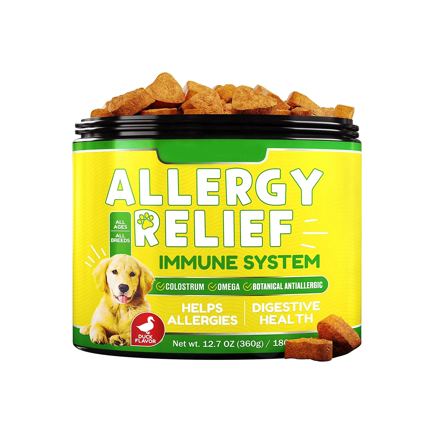 Oem Pet Dog Health Supplements Allergy Relief Chews For Dog With Fish 