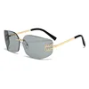 Gold frame light gray
