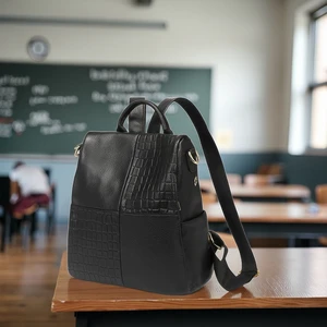 Wholesale Custom Women's Leather Business Style Shoulder Crossbody Bucket Tote Bag Handbags Messenger Saddle Backpack for Ladies