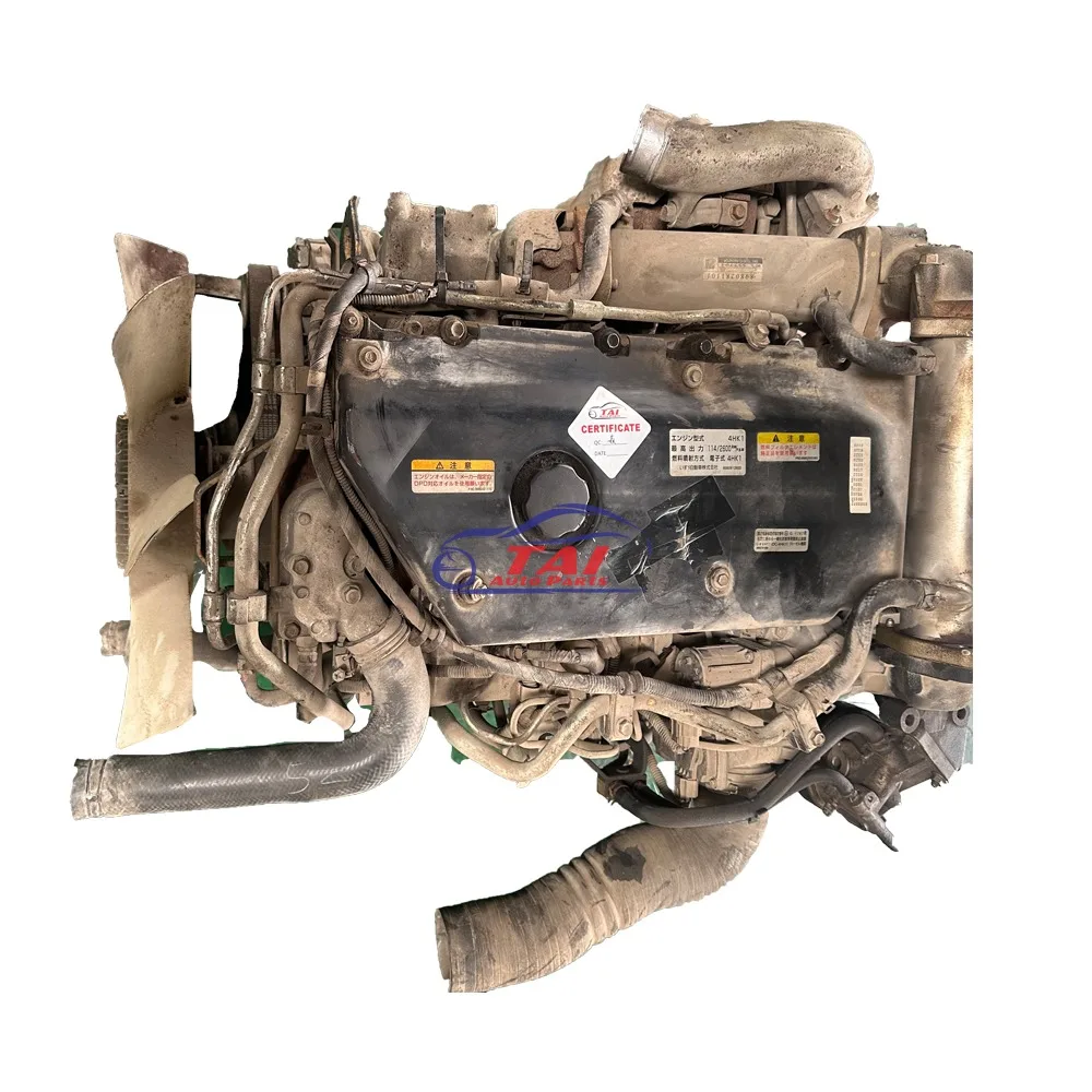Second Hand Engine Complete 4KH1T Diesel Motor for Isuzu Genuine Good Running Condition