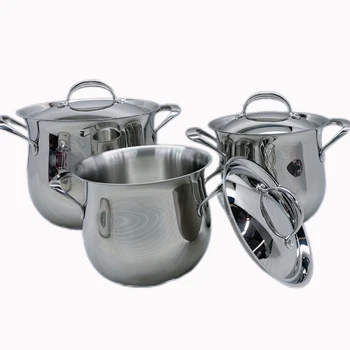 18/20/24cm stainless steel Mirror design  featured large capacity soup pot