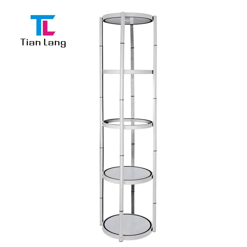 TianLang Портативен Твист Тауер Стенд с Фолдиращ LED Светен Кейс за Изложби