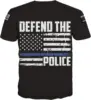 White-print-American Flag T-shirts