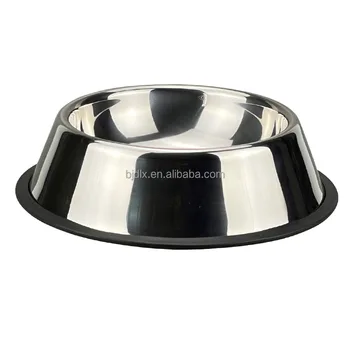 Stainless Steel Pet Bowl Removable Silicone Ring Dog Cat Bowl Best Seller Anti Slip Pet Bowl