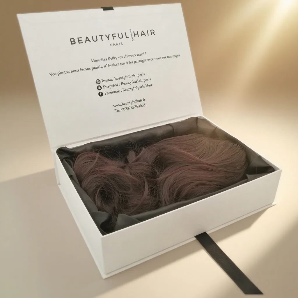 Wholesale Custom Hair Extension Boxes – Logo-Printed Weave & Wig Packaging for Beauty Suppliers