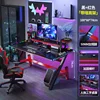 100 cm Negro (con luz) + Soporte para monitor