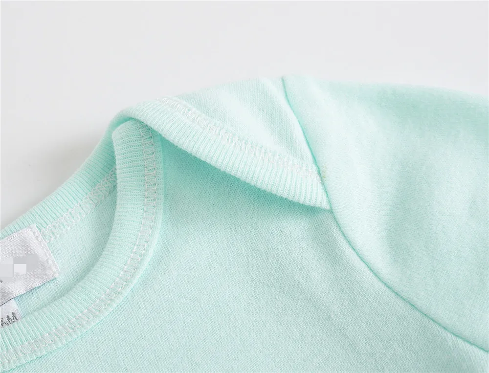 Оптовая продажа Одежда для новорожденных девочек и мальчиков 3 шт./компл. хлопковая одежда с коротким рукавом маленьких