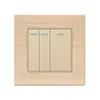 Glass 3-Gang 1 Way Switch