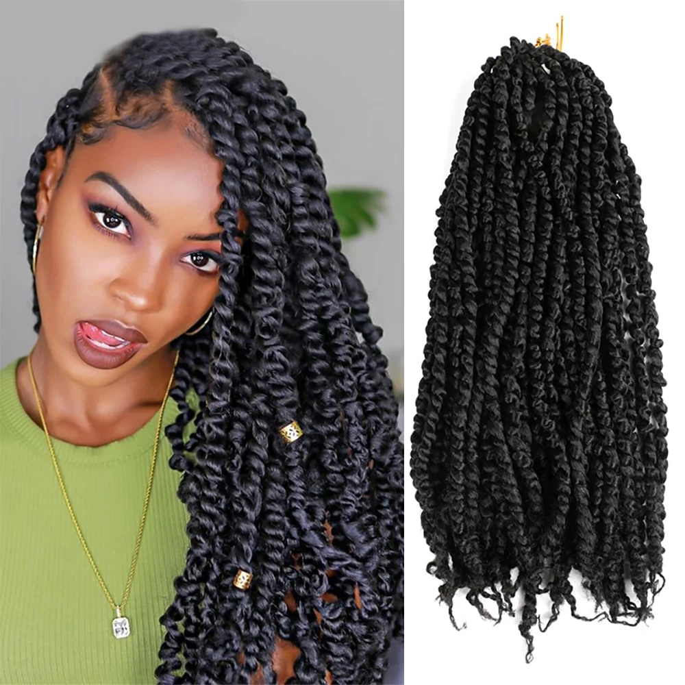 Cheaper Pre Passion Twist Afro Kinky Marley Braid Hair Ombre Water Wave 18  Inch Crochet Dreadloc Hair Extension Marley Twists - Buy Passion Twist Hair  Bohemian Hair Marley Distributor In China 18"