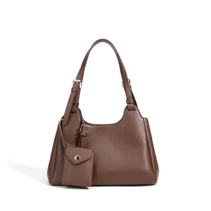 Custom Logo Classic Genuine Leather Ladies Shoulder Bags Fashion Tote Bag Elegant High Quality Women Purses and Handbags