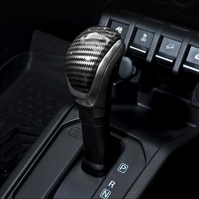 2020 JIMNY aksesuarları özel karbon vites topuzu kapağı Suzuki