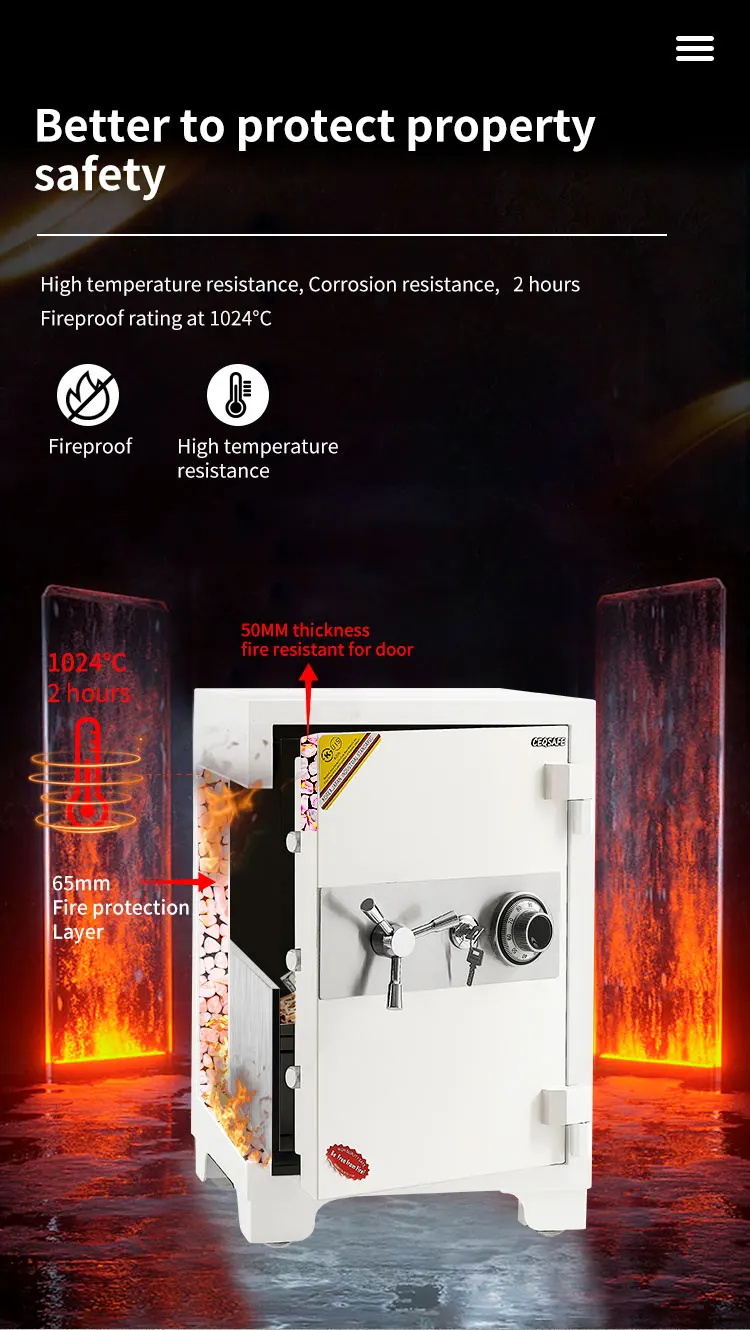 CEQSAFE Electronic Wall Anti-theft Deposit 4 Wheels Combination Lock Fireproof Safe Box for Money supplier