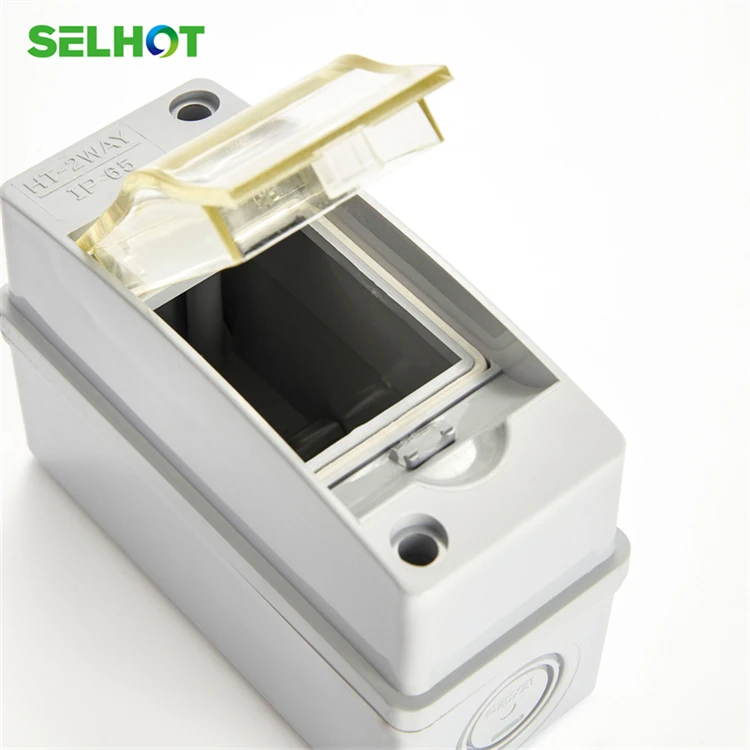 SELHOT Power Equipment Electrical Switchboard Surface Mount 2 Way 55*120*95 Distribution Box Outdoor