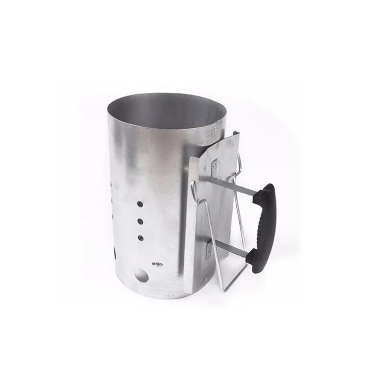 Round Bbq Fire Chimney Starter Grill Coal Chimney Starters Bbq With Pp