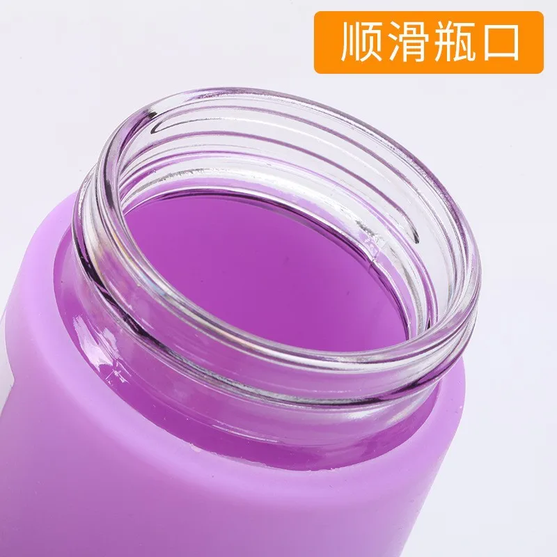 Geschenk Werbung Grohandel Kaktus Wasser flaschen Tragbare Benutzer  definierte Logo 350ml Werbung Glas Wasser becher Promotion Glas Tasse