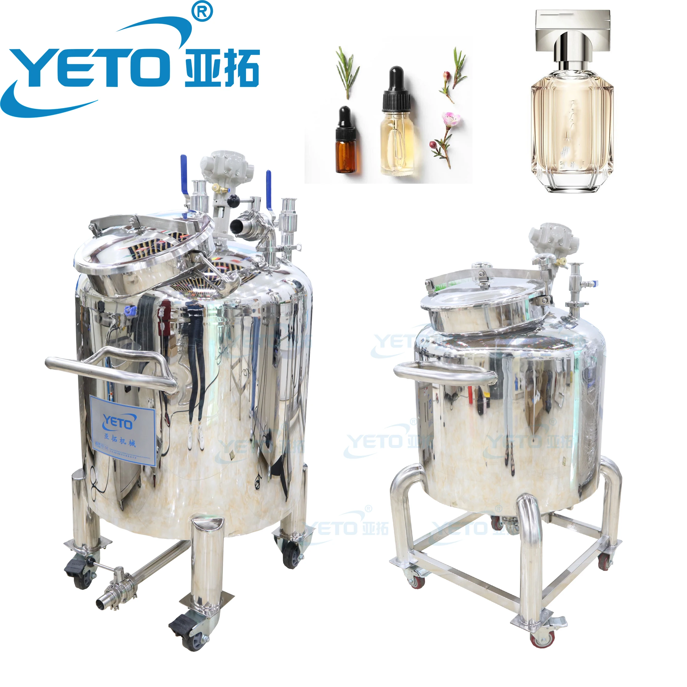 Линия по производству духов YETO смесительная машина производство ароматов смеситель из нержавеющей стали емкость с мешалкой