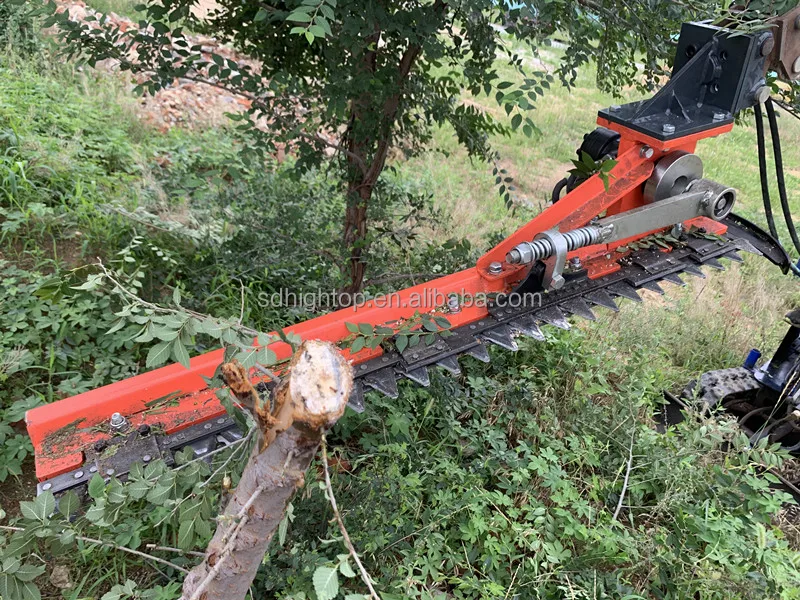 Tractor Mounted Hydraulic Hedge Trimmer Attachment For Mini Excavator