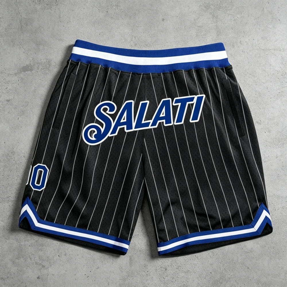 Wholesale Custom Logo Printed Men's American Street Mesh Breathable Street Basketball Sports Shorts gallery 3