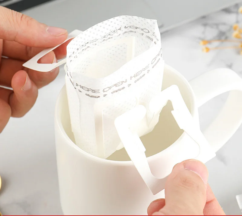 Factory Wholesale Drip Coffee Filter Bags Portable Paper Ear Style
