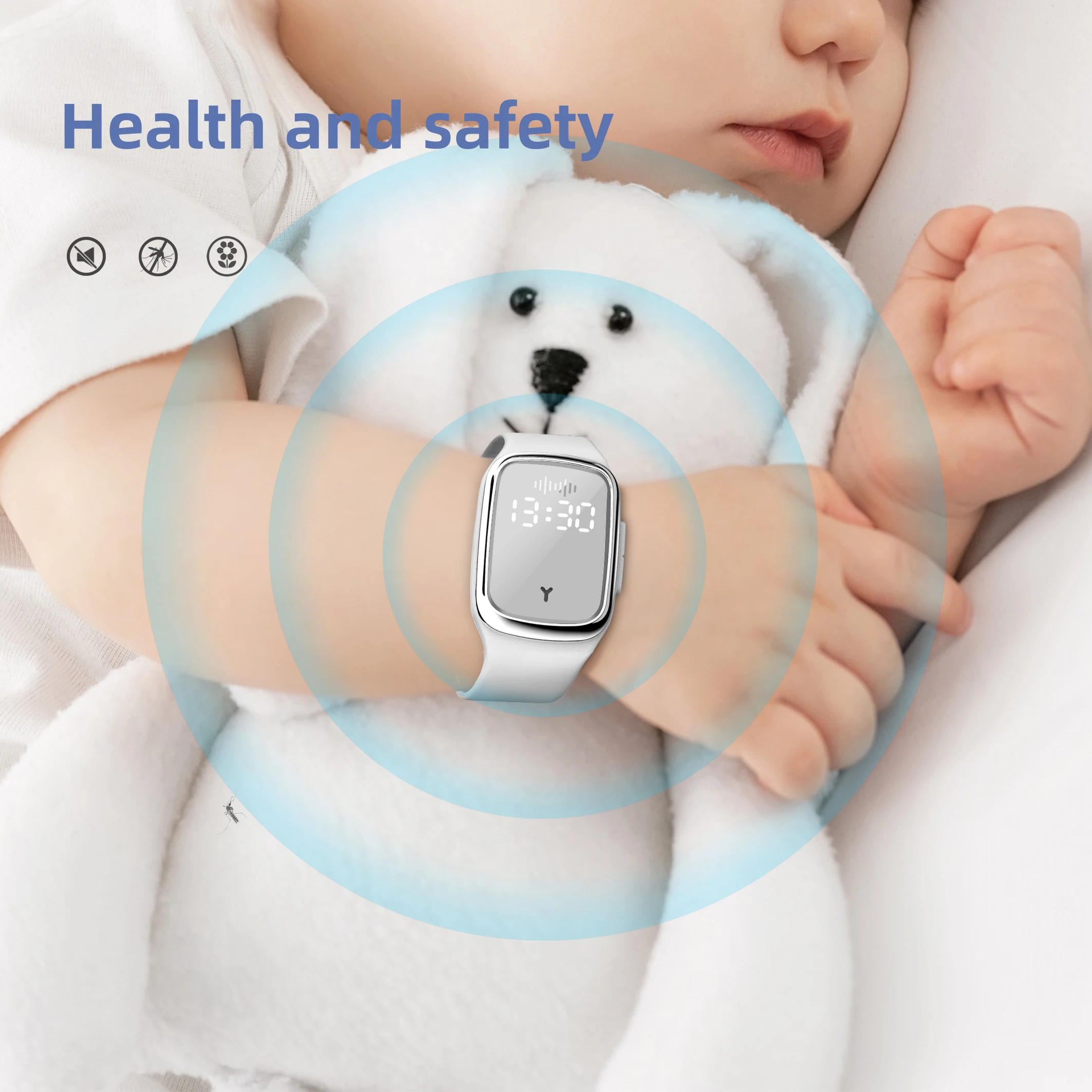 Ultrasonic Mosquito Repellent Wrist Bands M2 Bracelet Children Outdoor Intelligent Mosquito Repellent Wrist Bands
