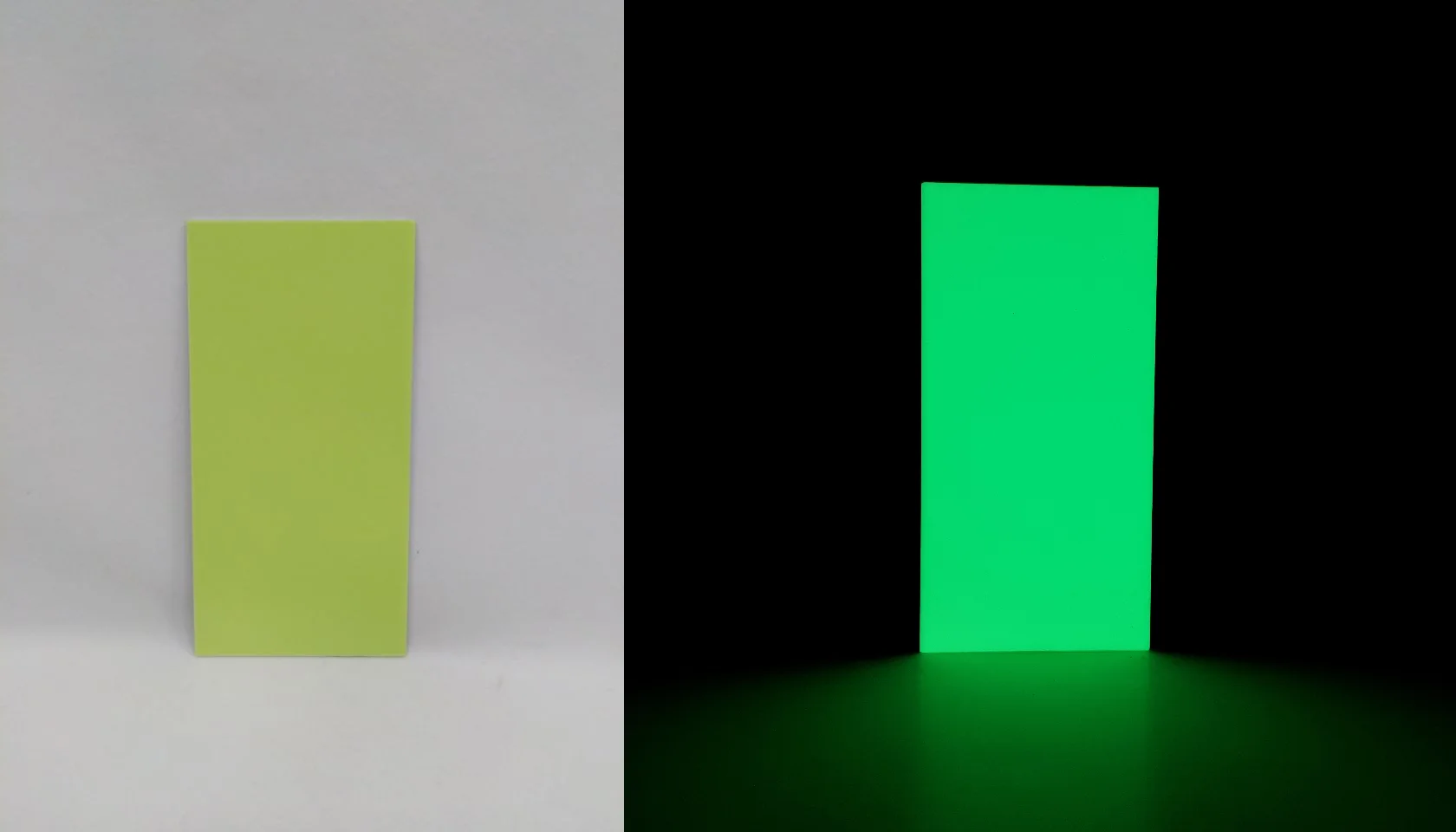 Junting Luminescent Board for Glow in the Dark Rigid PVC Sheet Photoluminescent Pigment Reflective Material for Outdoor Lighting