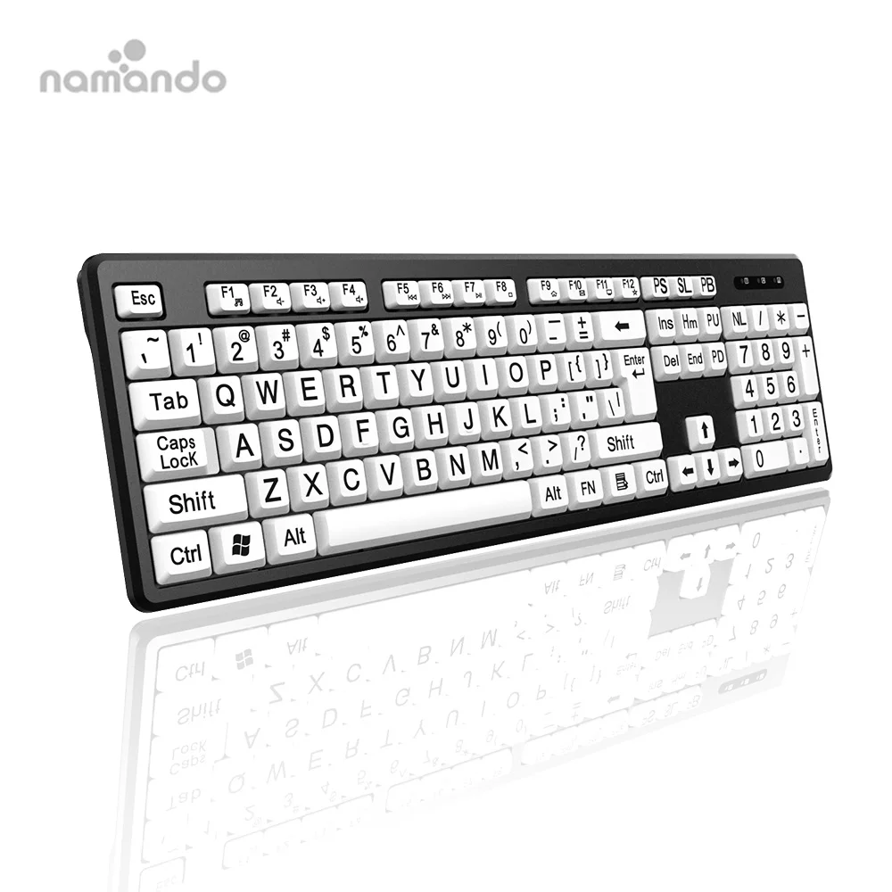 Alibaba.com: Large Print Full Size Wired USB Keyboard with Oversized ...