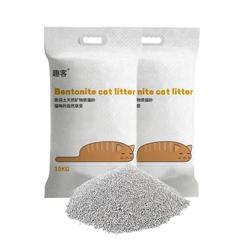 entonite cat litter with Good Water Absorption Easy Removal Quick Clumping Deodorizing-Cost-Effective Bentonite Cat Litter