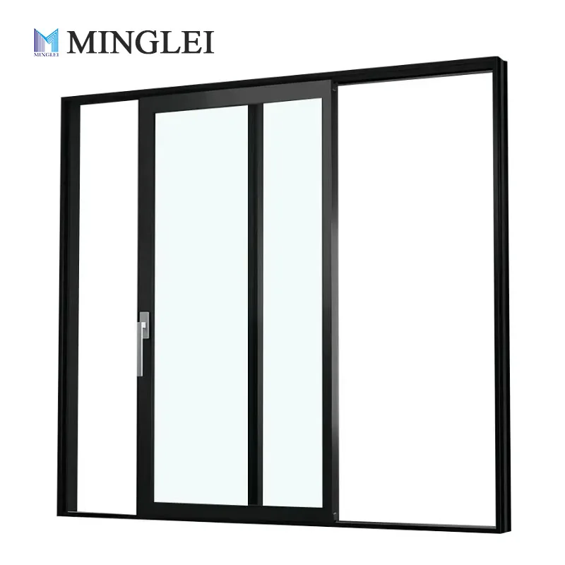 Texas Hot Sale Front Residential Entry Doors Double Glazed Tempered Glass Aluminum Sliding Patio Doors