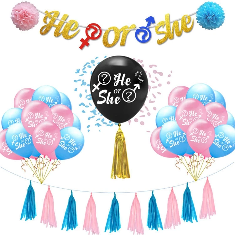 Gender Reveal Decorations He Or She Reveal Backdrop Sign Baby Shower Party Supplies Gender Reveal Party Supplies Y187 Buy Gender Reveal Decorations He Or She Reveal Backdrop Sign Baby