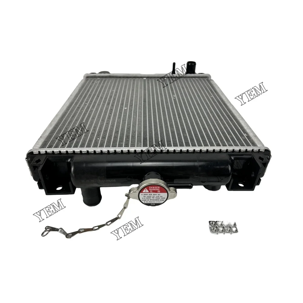 Water Tank Radiator Assembly RC411-42300 for Kubota Engine D1703 Excavator KX91-3 KX91-3S KX91-3S2 U35-3 U35-3S U35-3S2 U35S U30