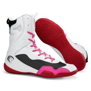 Manufacturer Custom Oem Breathable High Top Lightweight Anti-Slip Wear-Resistant Boxing Boots for Man
