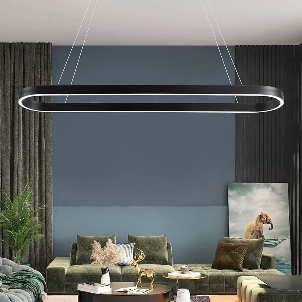 Factory Direct Curved Indoor Profile Led Linear Light Oval Shape