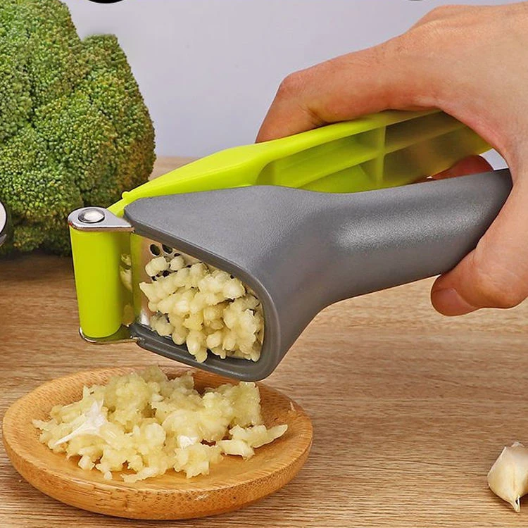 New Design Christmas Gift Professional Kitchen Items Vegetable Tools Stainless Steel Garlic Press details