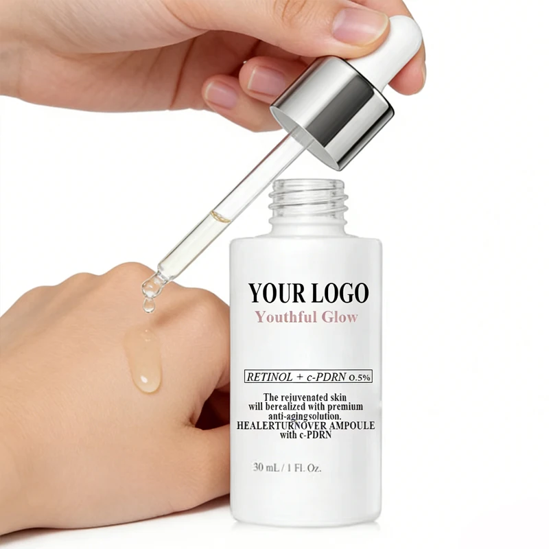 Retinol + C-PDRN Serum Youthful Skin Glow Improve Skin Barrier Anti Aging Wrinkle Peptides Collagen Cell Renew